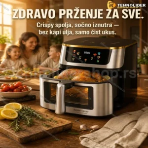 Silver Crest Friteza na Vrući Vazduh 12 L – Zdravo Prženje za Celu Porodicu