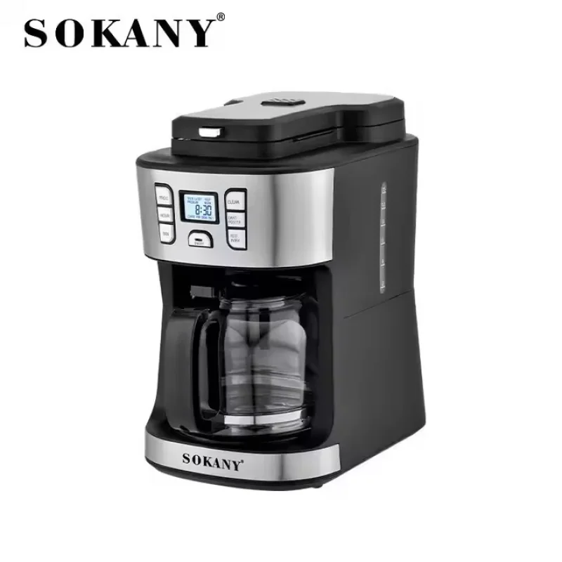 SOKANY 506E aparat za kafu sa ugrađenim mlinom za zrna 2 u 1 Sokany 506E aparat za kafu - prednja strana