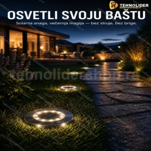 Solarne LED Lampe Ubodne za Baštu i Dvorište – Set od 4 Komada
