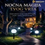 Solarne LED Lampe za Baštu i Dvorište – Set od 4 Komada