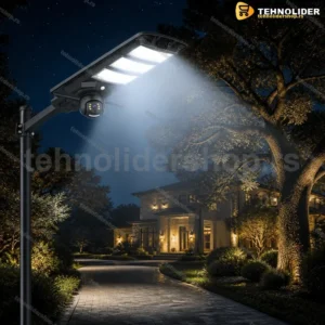 Solarni Ulični Reflektor 1000W sa PTZ 4G IP Kamerom – 2u1 Sistem