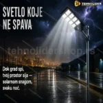 Solarni Ulični Reflektor 1200W – LED Svetlo sa Daljinskim i IP67 Zaštitom
