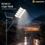Solarni Ulični Reflektor 1600W – LED Solarna Lampa sa Daljinskim