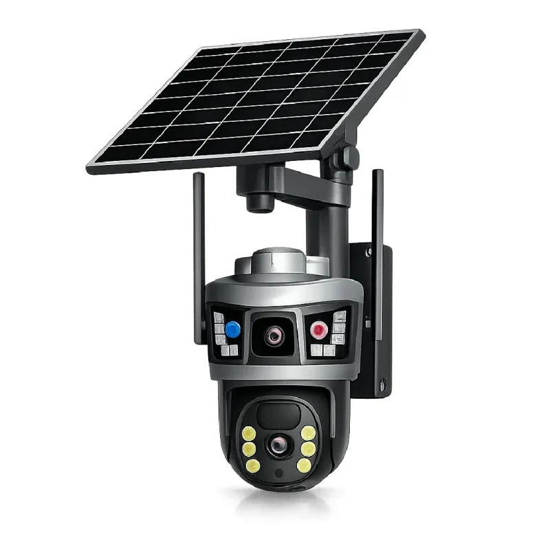 SPM-2 solarna 4G kamera sa dvostrukim objektivom solarna 4G kamera SPM-2 - prednja strana