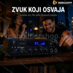 Stereo Bluetooth pojačalo BT-1388C sa FM radiom i daljinskim