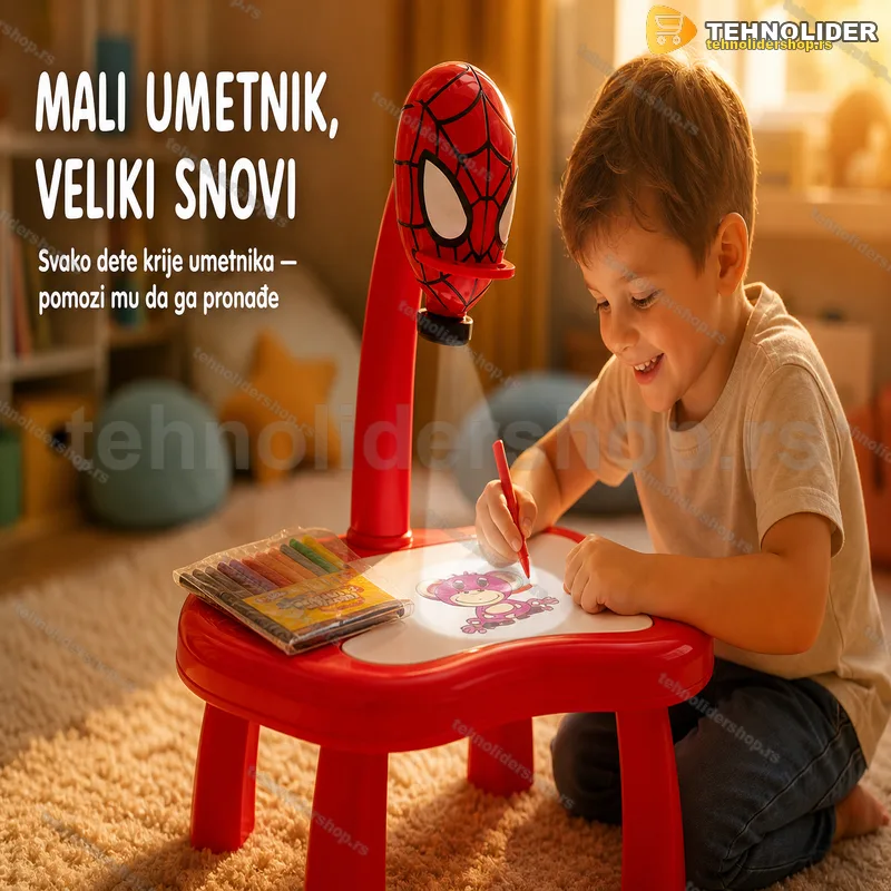 Sto sa projektorom za dečje crtanje — edukativni komplet Sto sa projektorom za dečje crtanje — edukativni komplet
