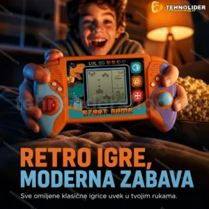 TS džojstik konzola sa ugrađenim ekranom — retro igrice