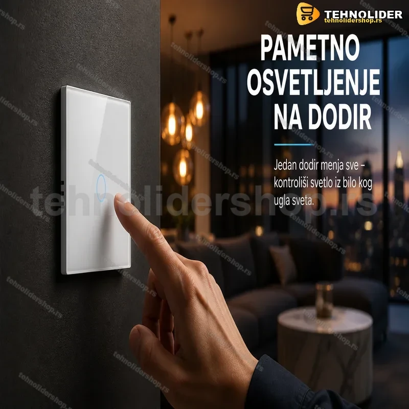 Tuya WiFi Pametni Prekidač na Dodir – Daljinsko Upravljanje Rasvetom Tuya WiFi Pametni Prekidač na Dodir – Daljinsko Upravljanje Rasvetom