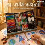 Umetnički set u koferu za decu — 145 delova