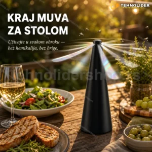 Ventilator za odbijanje muva — zaštita hrane bez hemikalija