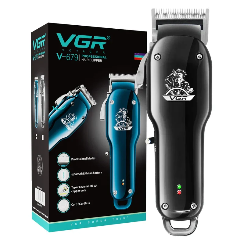 VGR V-679 mašinica za šišanje — baterija 1500 mAh, 7 W VGR V-679 mašinica - u upotrebi