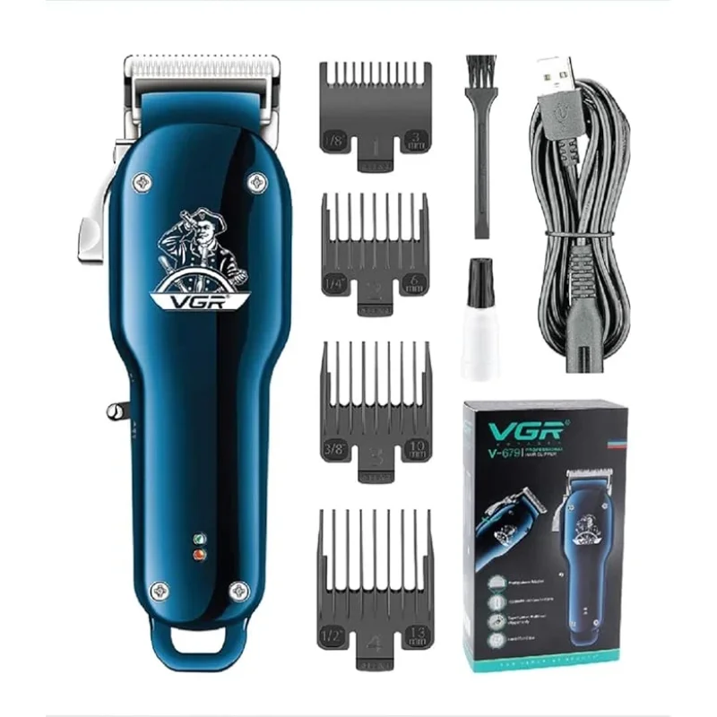 VGR V-679 mašinica za šišanje — baterija 1500 mAh, 7 W VGR V-679 mašinica - prednja strana