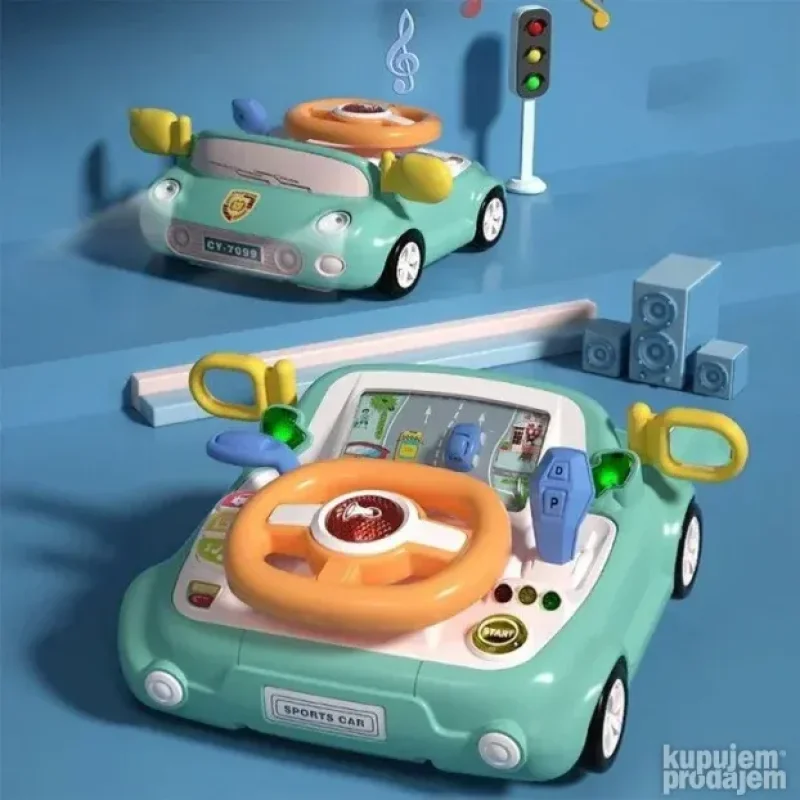 Volan simulator vožnje za decu sa zvukom i svetlom dečji volan simulator - detalji