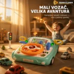 Volan simulator vožnje za decu sa zvukom i svetlom