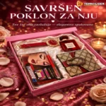Ženski poklon set sa satom, novčanikom, parfemom i sminkanjem