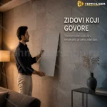 3D zidne obloge 60x30 cm sivi mermer — pakovanje 10 kom
