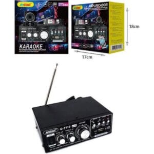 Andowl Q-T110 MAX pojačalo za karaoke sa Bluetooth i FM radiom