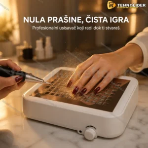 Aspirator za nokte 120W sa izmenjivim filterom — profesionalni