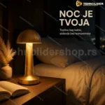 Auraglow stona lampa pečurka punjiva 23,5 cm 3W LED