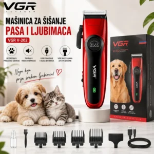 Bežična mašinica za šišanje pasa i mačaka VGR V-202