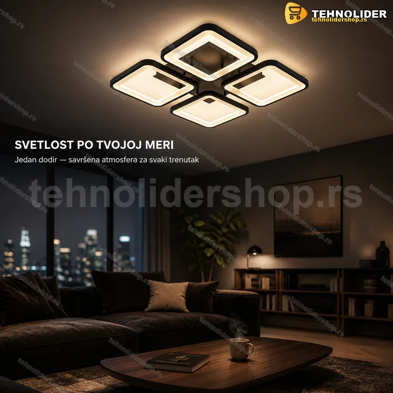 Brilagi BG0932 LED plafonjera crna 85W 42×42 cm sa daljinskim Brilagi BG0932 LED plafonjera crna 85W 42×42 cm sa daljinskim