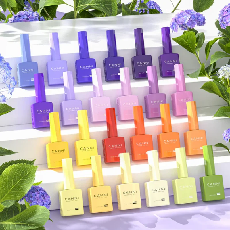 CANNI CC4 gel lak set 30 bočica po 9 ml HEMA free CANNI CC4 set gel lakova - prednja strana