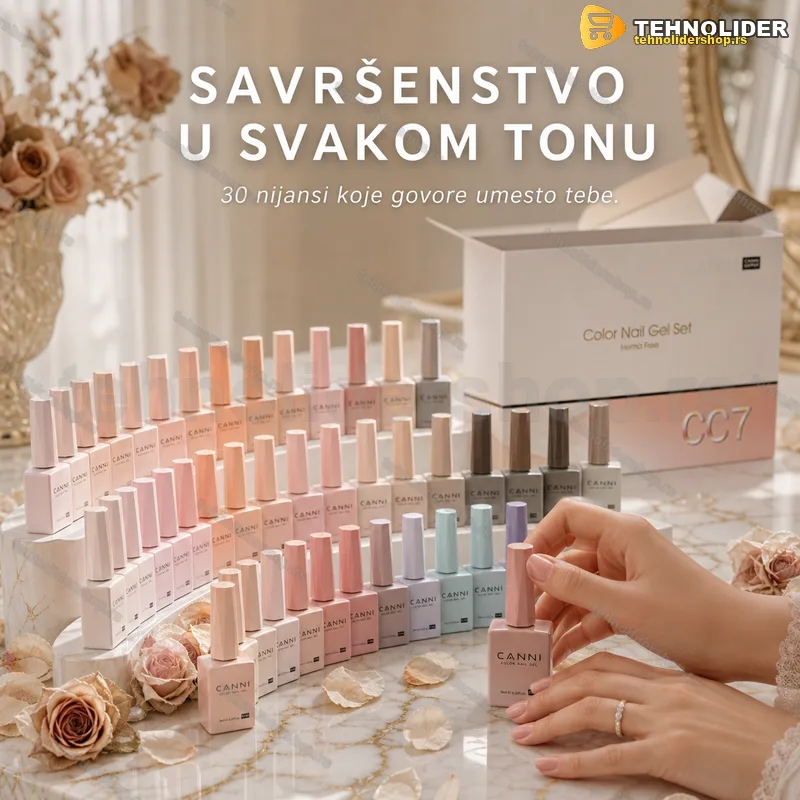 CANNI CC7 gel lak set 30 bočica po 9 ml HEMA free CANNI CC7 gel lak set 30 bočica po 9 ml HEMA free