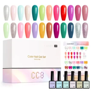 CANNI CC8 gel lak set 30 bočica po 9 ml – HEMA free kolekcija