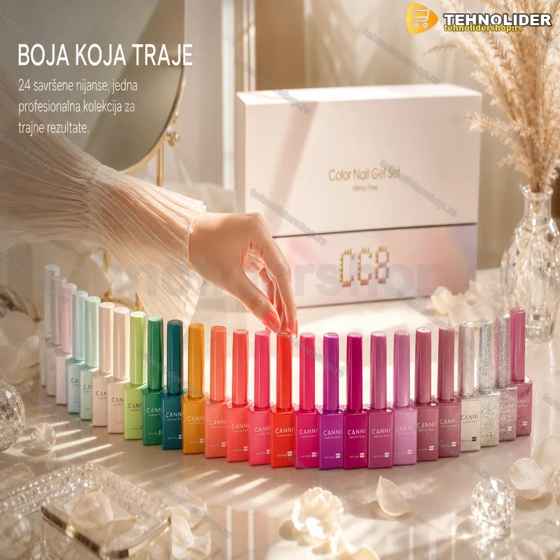CANNI CC8 gel lak set 30 bočica po 9 ml – HEMA free kolekcija CANNI CC8 gel lak set 30 bočica po 9 ml – HEMA free kolekcija