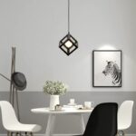 kockasta viseća lampa - detalji