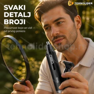 DSP 40007 punjivi trimer za nos i uši sa nastavkom za bradu