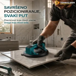 Električna vakuum hvataljka za pločice sa 2 punjive baterije