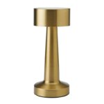Elements punjiva zlatna stona lampa, metal, 21 cm, dodir