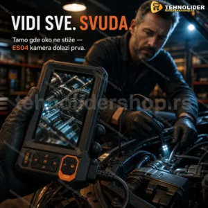 ES04 Endoskopska inspekciona kamera 4,3" IPS ekran, sonda 7,9 mm, 5 m