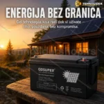 GD Super gel akumulator 12V 150Ah — solarni sistem