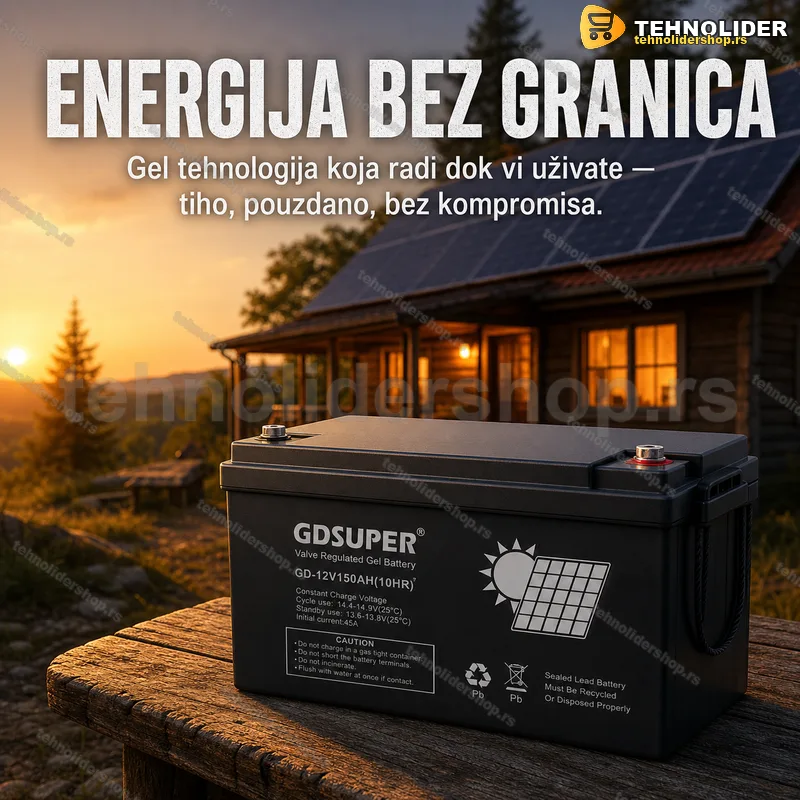 GD Super gel akumulator 12V 150Ah — solarni sistem GD Super gel akumulator 12V 150Ah — solarni sistem