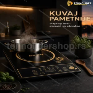 Indukciona ploča BOYNEE-A03B 2200W sa keramičkom grejnom površinom