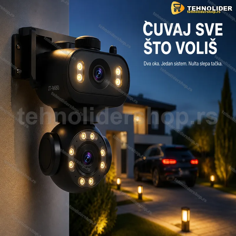 Jortan JT-9680 PTZ kamera sa dva objektiva 6MP WiFi 8x zoom Jortan JT-9680 PTZ kamera sa dva objektiva 6MP WiFi 8x zoom