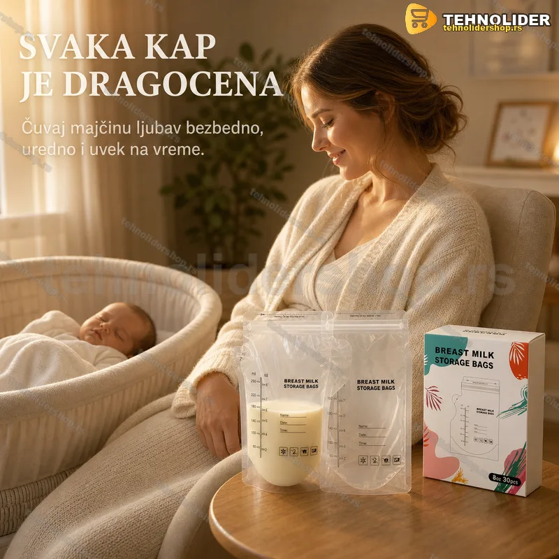 Kese za čuvanje majčinog mleka 235 ml — 60 komada u pakovanju Kese za čuvanje majčinog mleka 235 ml — 60 komada u pakovanju