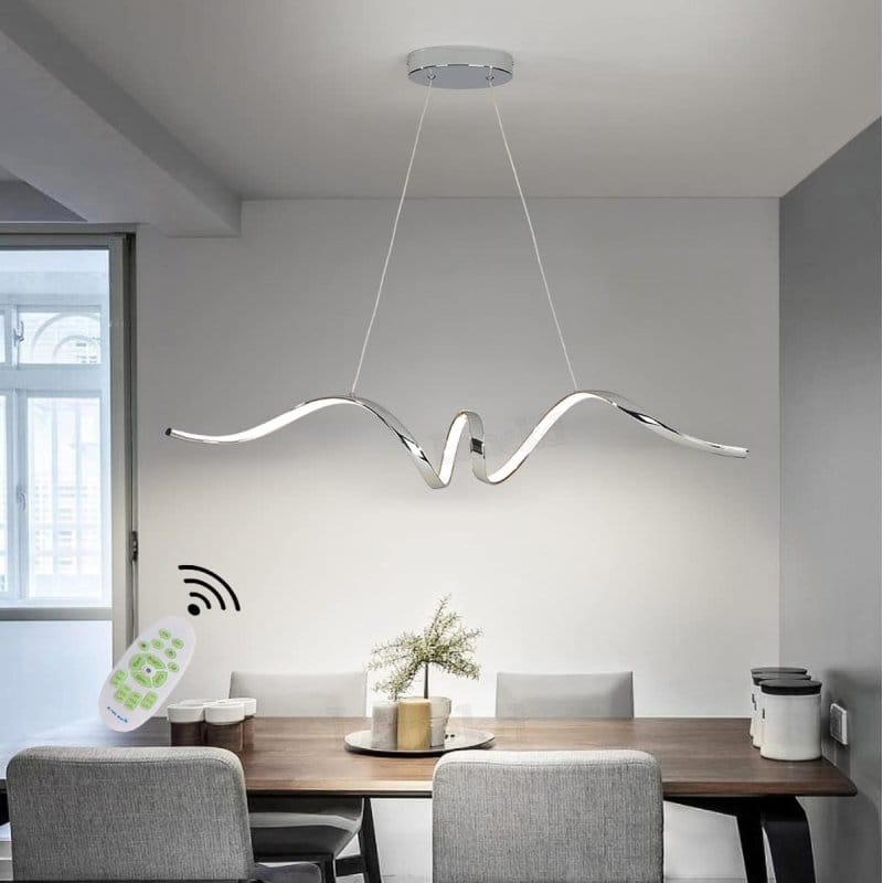 Lanekd SSTTD-996 hromirani luster 93 cm LED 24W sa daljinskim hromirani luster - prednja strana