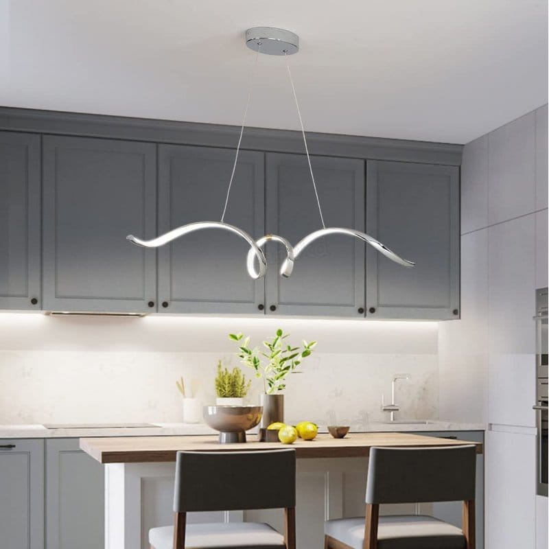 Lanekd SSTTD-996 hromirani luster 93 cm LED 24W sa daljinskim hromirani luster - u upotrebi