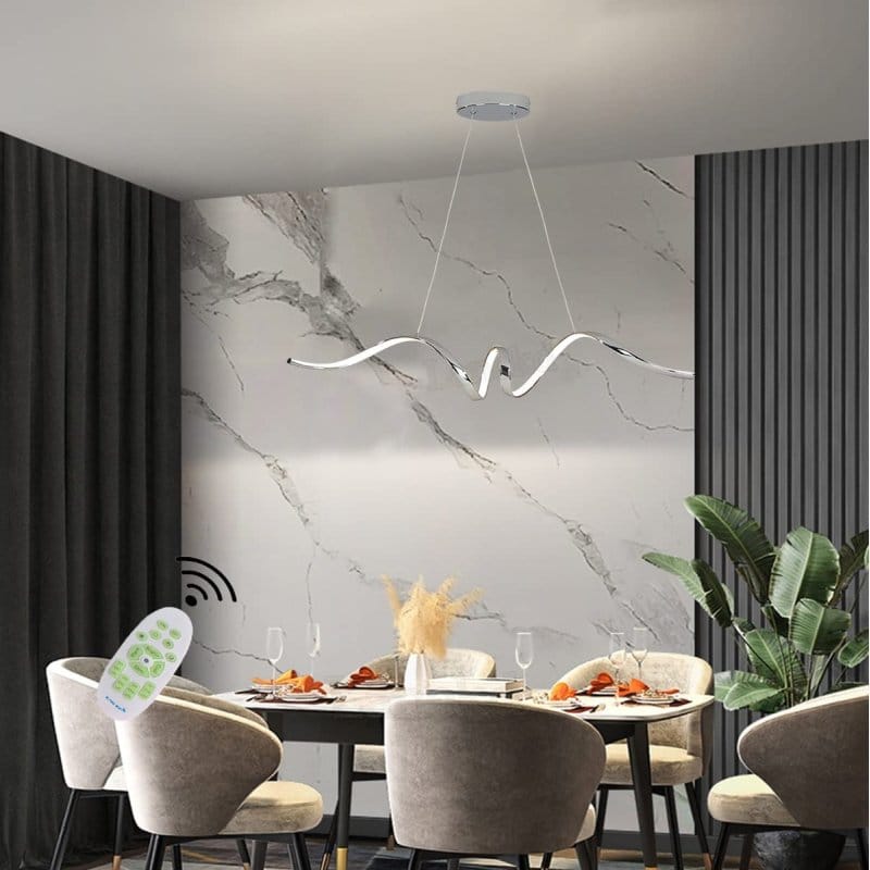 Lanekd SSTTD-996 hromirani luster 93 cm LED 24W sa daljinskim hromirani luster - detalji