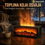 LED kamin aroma difuzer i ovlaživač sa RGB efektom plamena