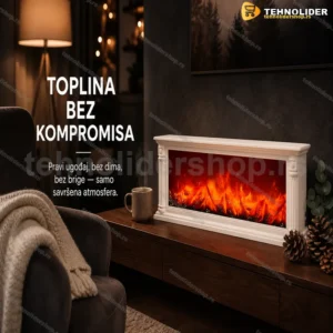 LED kamin sa efektom plamena — napajanje baterije ili USB