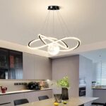 LED luster mesec sa isprepletanim trakama 50/60 cm