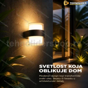LED zidna lampa up-down sa akrilnim difuzorom za eksterijer