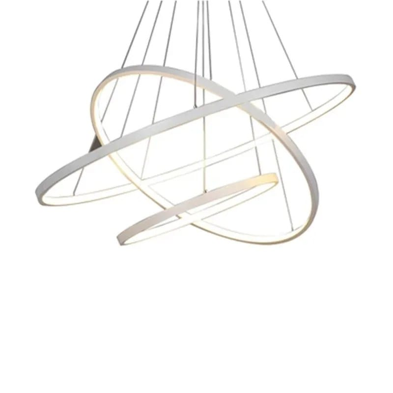 Luster tri prstena ZL-SJDD009 sa prigušivanjem i daljinskim luster tri prstena - prednja strana