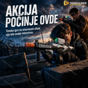 M416 AEG igračka-puška na gel kuglice sa bubanj magacinom