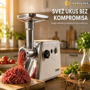 BOMA električna mašina za mlevenje mesa sa metalnim mehanizmom i rikvercom