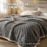 Mekano ćebe 200x230 cm sa 3D vafl reljefom — više boja